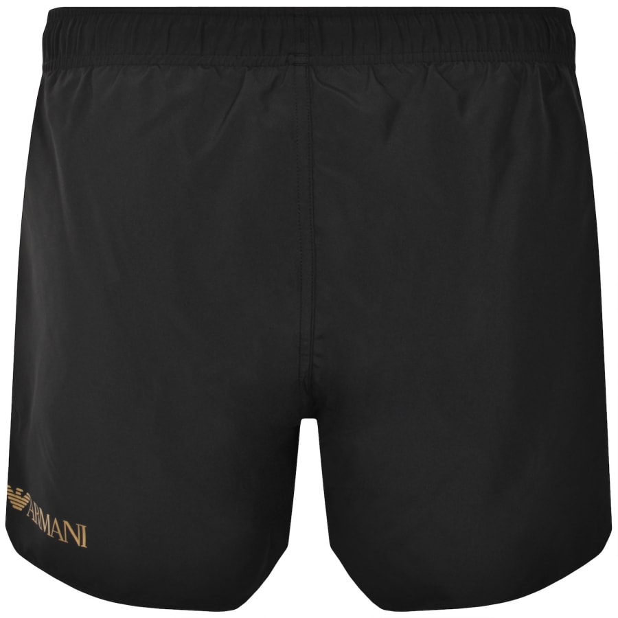 EA7 Emporio Armani Logo Swim Shorts Black | Mainline Menswear